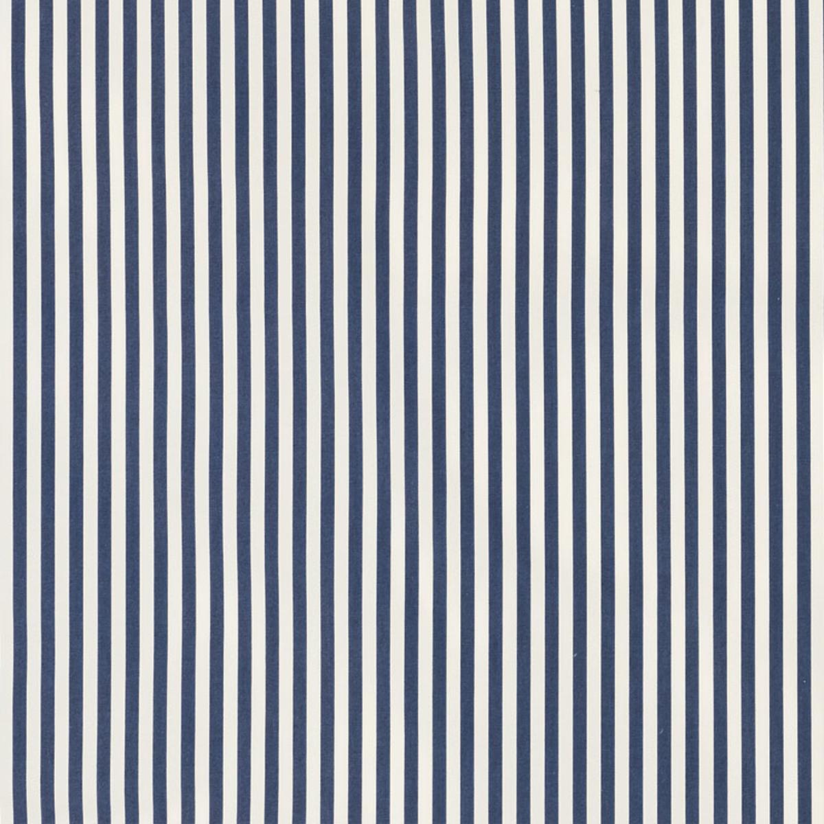 SCHUMACHER BRIGITTE STRIPE NAVY FABRIC | Atlanta Fabrics