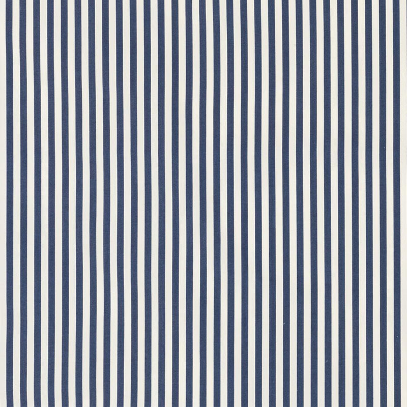 SCHUMACHER BRIGITTE STRIPE NAVY FABRIC | Atlanta Fabrics