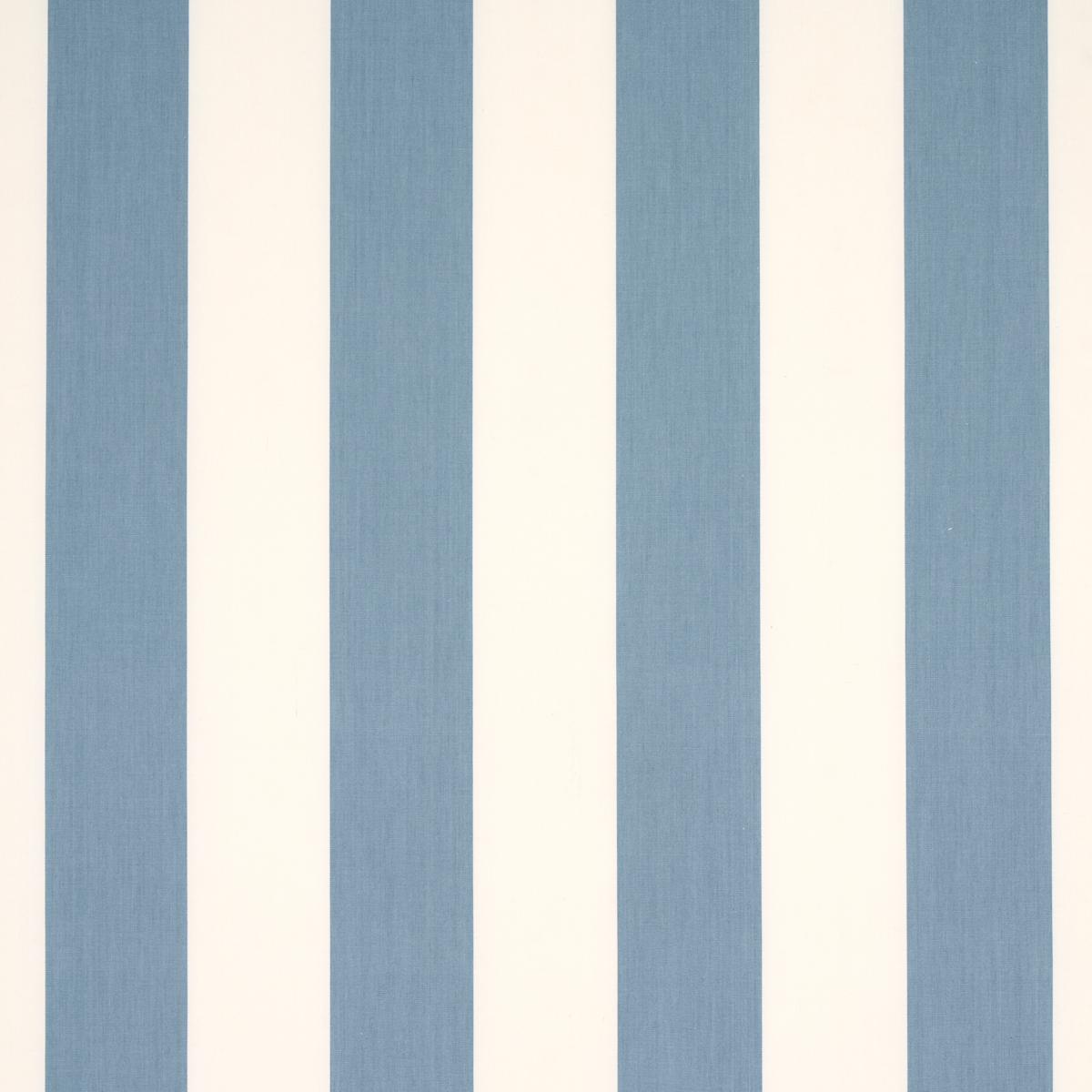 SCHUMACHER JAMES STRIPE SKY FABRIC | Atlanta Fabrics