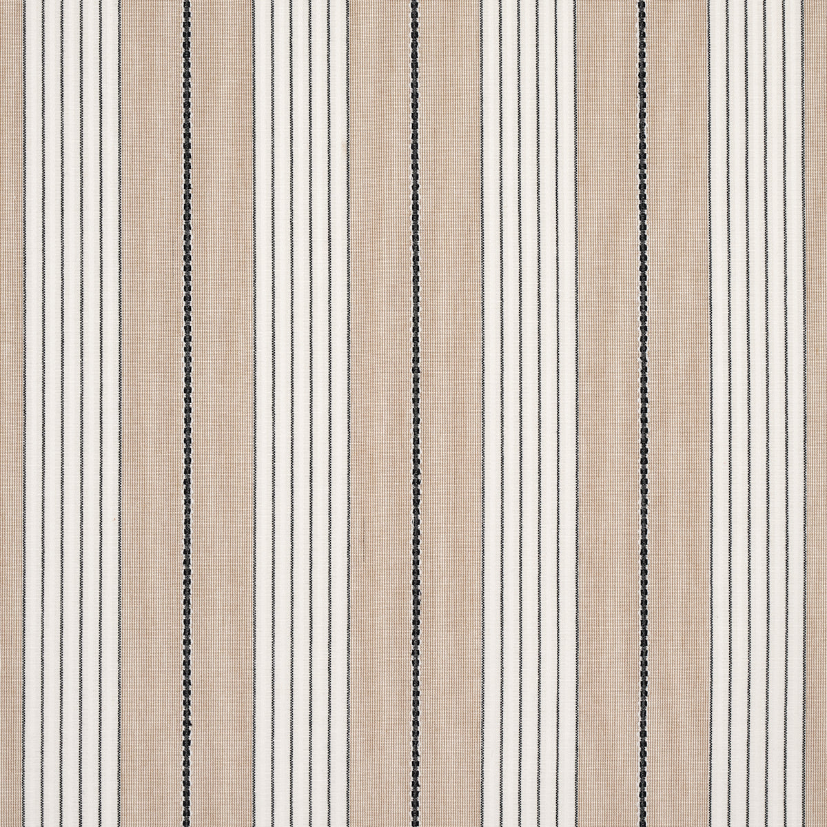 Schumacher AUDREY STRIPE NATURAL Fabric | Atlanta Fabrics