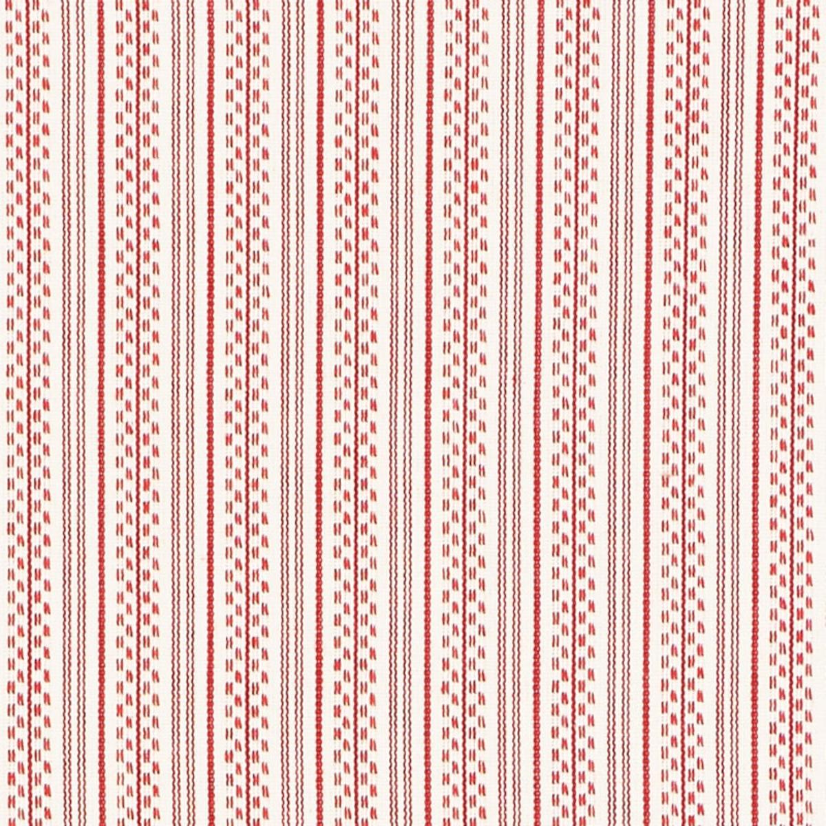 Schumacher JACK STRIPE RED Fabric | Atlanta Fabrics