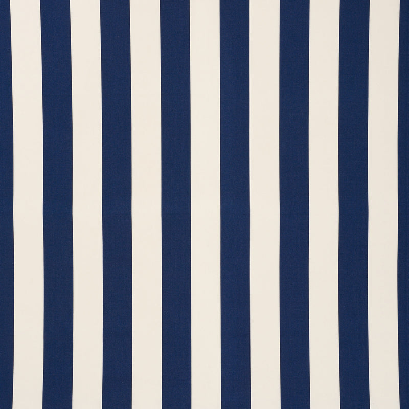 Schumacher CABANA STRIPE INDOOR/OUTDOOR NAVY Fabric | Atlanta Fabrics