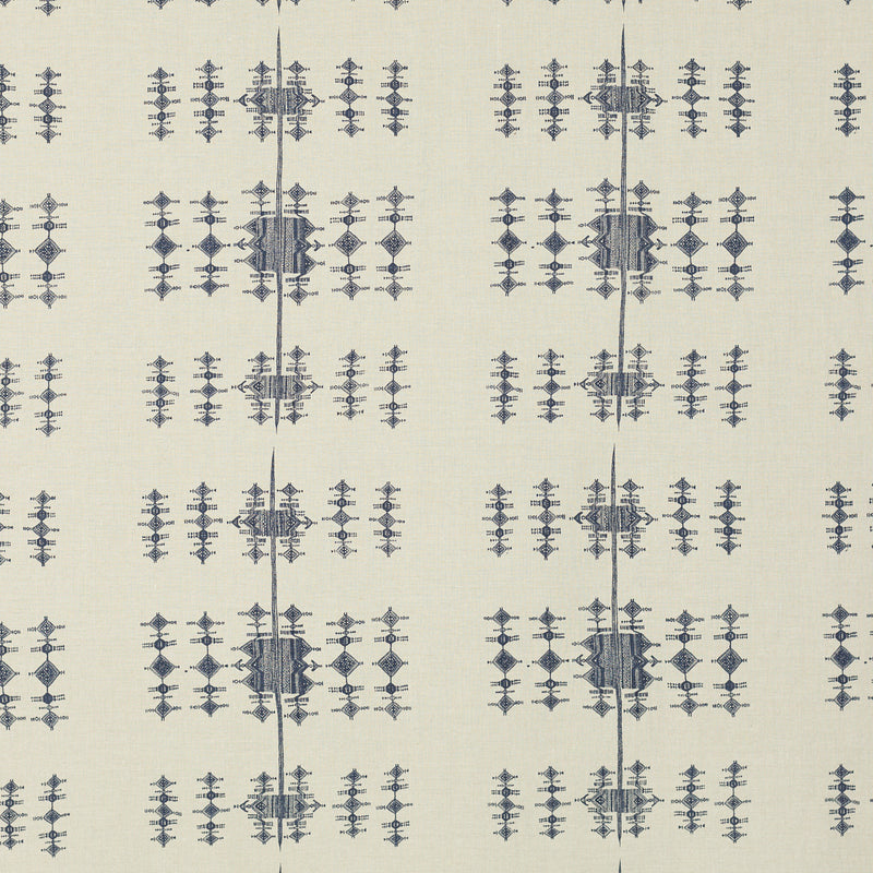Schumacher FULANI INDIGO Fabric | Atlanta Fabrics