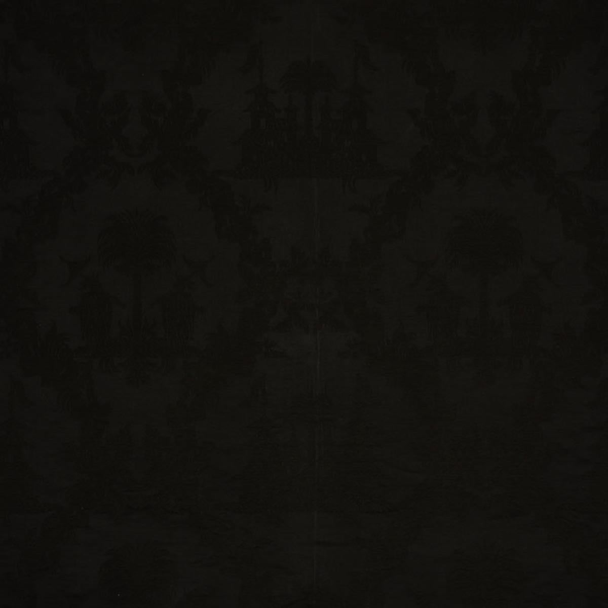 SCHUMACHER CHINOISERIE ROYALE BLACK FABRIC | Atlanta Fabrics