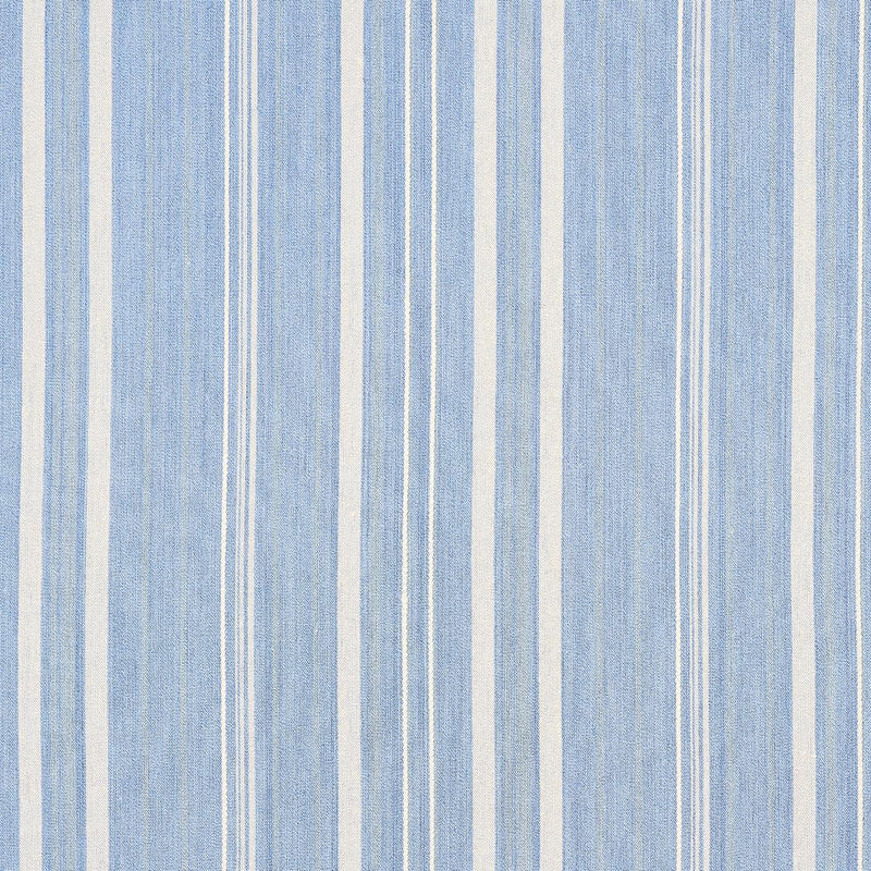 SCHUMACHER CAJAMARCA STRIPE CHAMBRAY FABRIC | Atlanta Fabrics