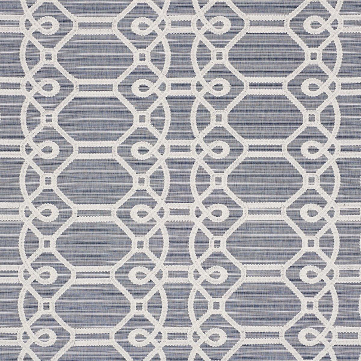 ZIZ EMBROIDERY BLUE