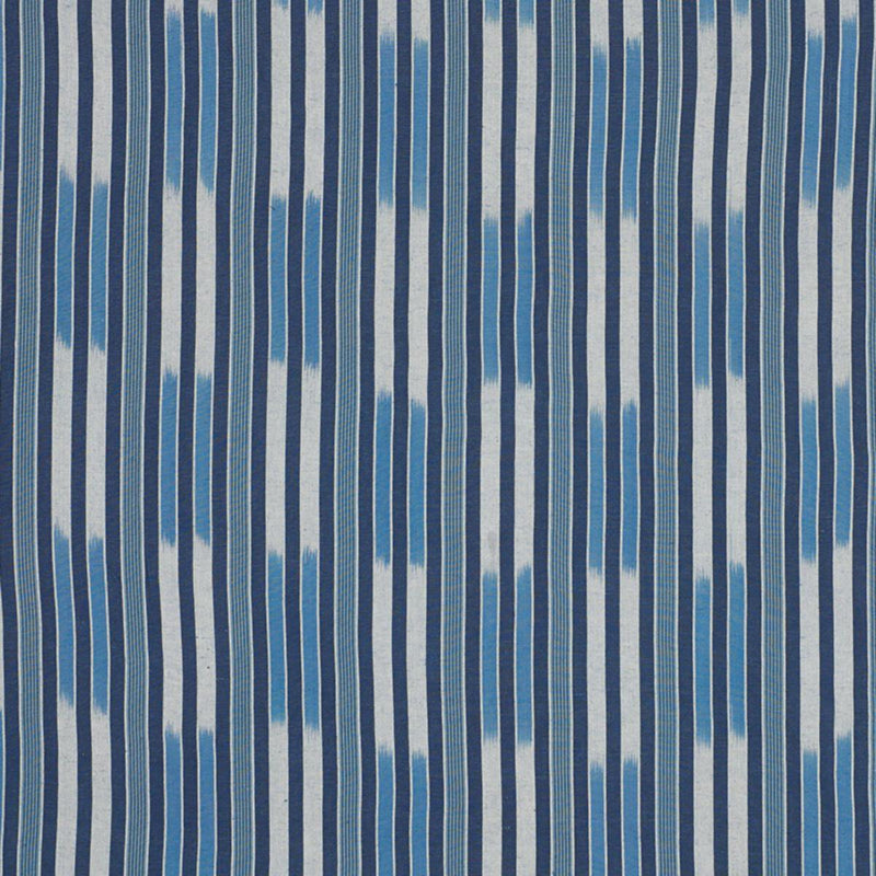 SCHUMACHER CUSCO IKAT BLUE FABRIC | Atlanta Fabrics
