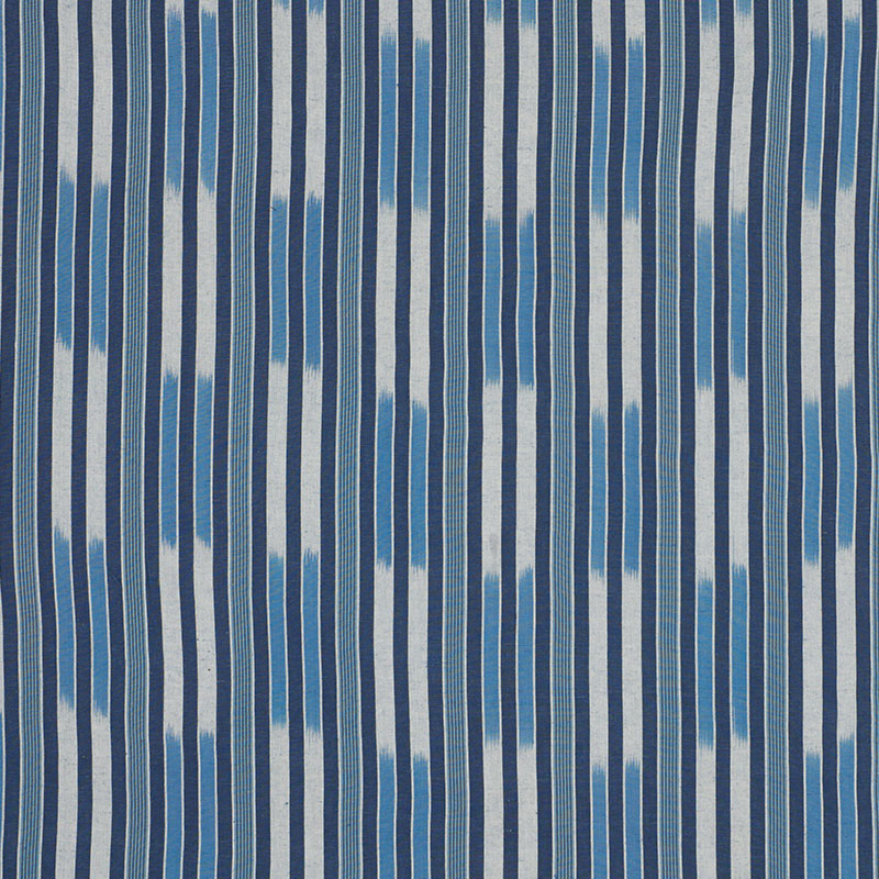 Schumacher CUSCO IKAT BLUE Fabric | Atlanta Fabrics