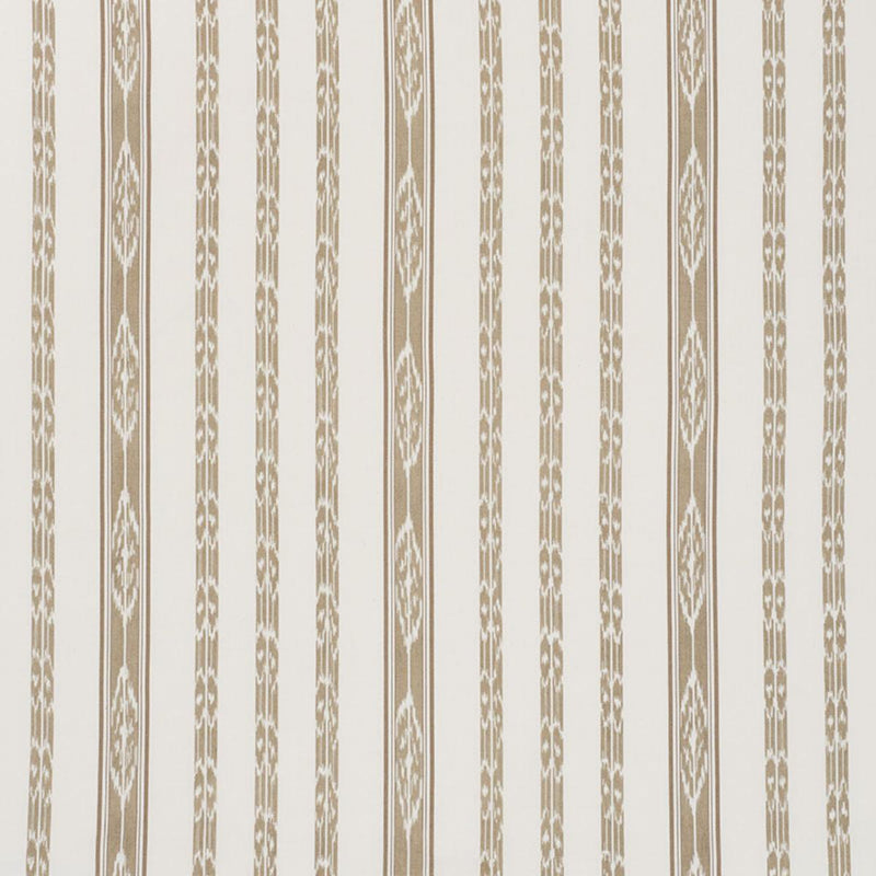 SCHUMACHER MARIAM IKAT SAND FABRIC | Atlanta Fabrics