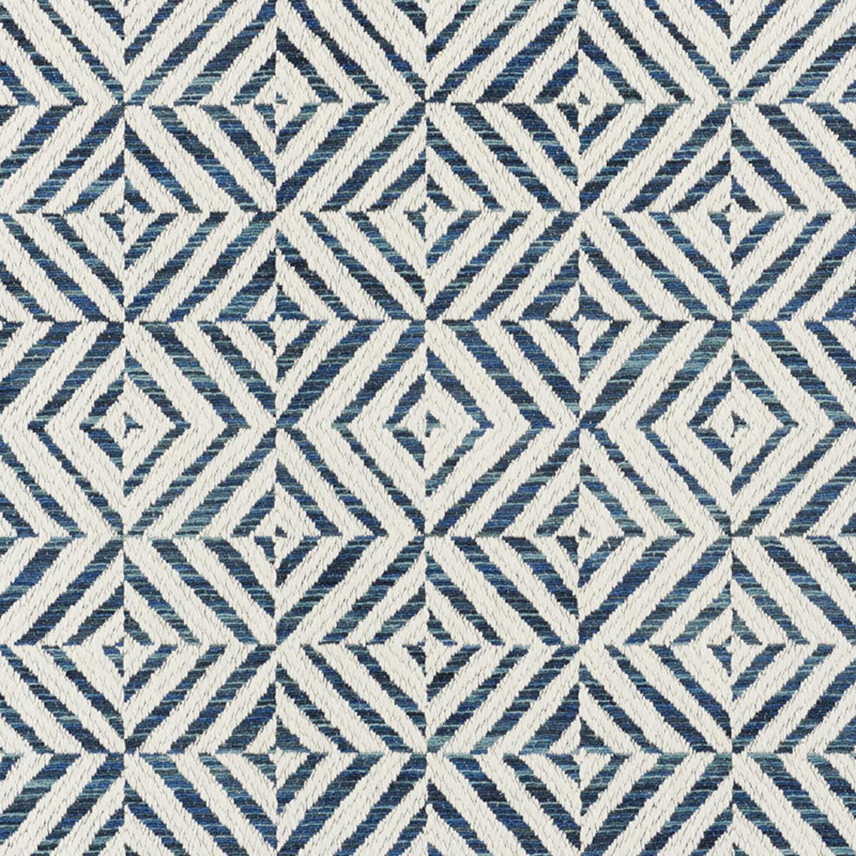 SCHUMACHER JUBILEE BLUE FABRIC | Atlanta Fabrics