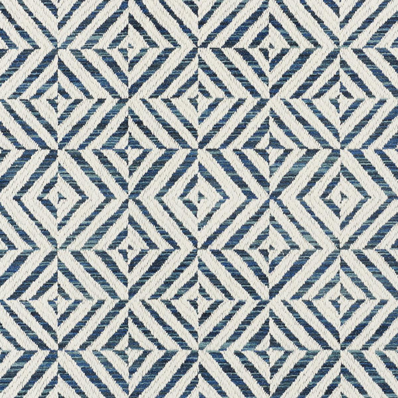 SCHUMACHER JUBILEE BLUE FABRIC | Atlanta Fabrics