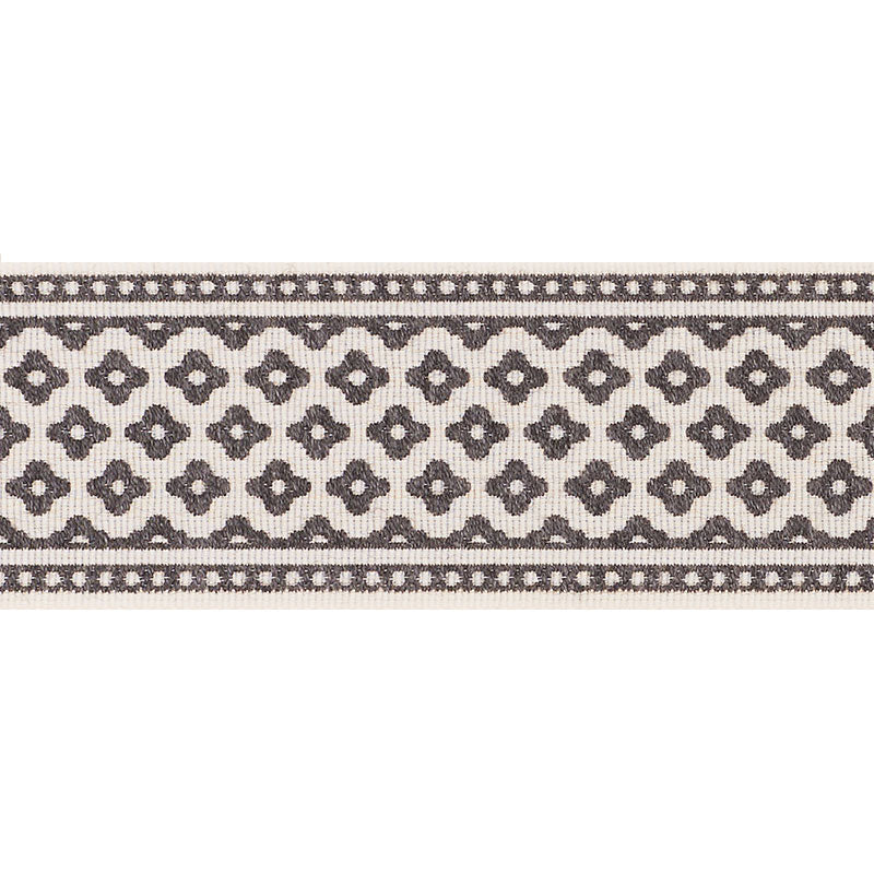 Schumacher CHERIE TAPE CHARCOAL Trim | Atlanta Fabrics