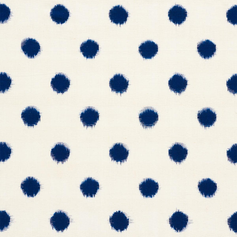 SCHUMACHER SAKURU IKAT INDIGO FABRIC | Atlanta Fabrics