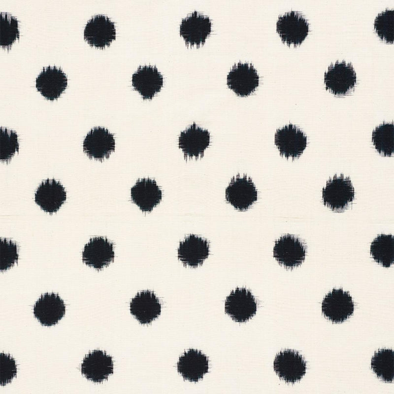 SCHUMACHER SAKURU IKAT BLACK FABRIC | Atlanta Fabrics