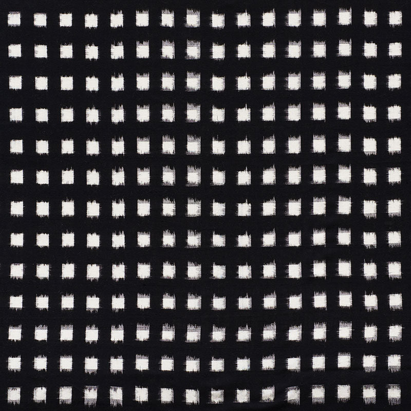 Schumacher HEIHO IKAT BLACK Fabric | Atlanta Fabrics