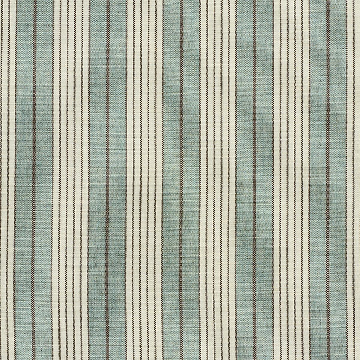 SCHUMACHER HORST STRIPE SKY FABRIC | Atlanta Fabrics