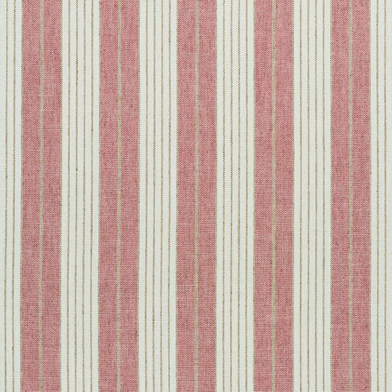 SCHUMACHER HORST STRIPE ROSE FABRIC | Atlanta Fabrics