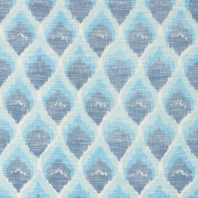 Schumacher ODISHA IKAT BLUES Fabric | Atlanta Fabrics