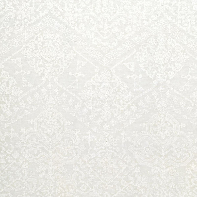 SCHUMACHER CAMILLA SHEER IVORY FABRIC | Atlanta Fabrics