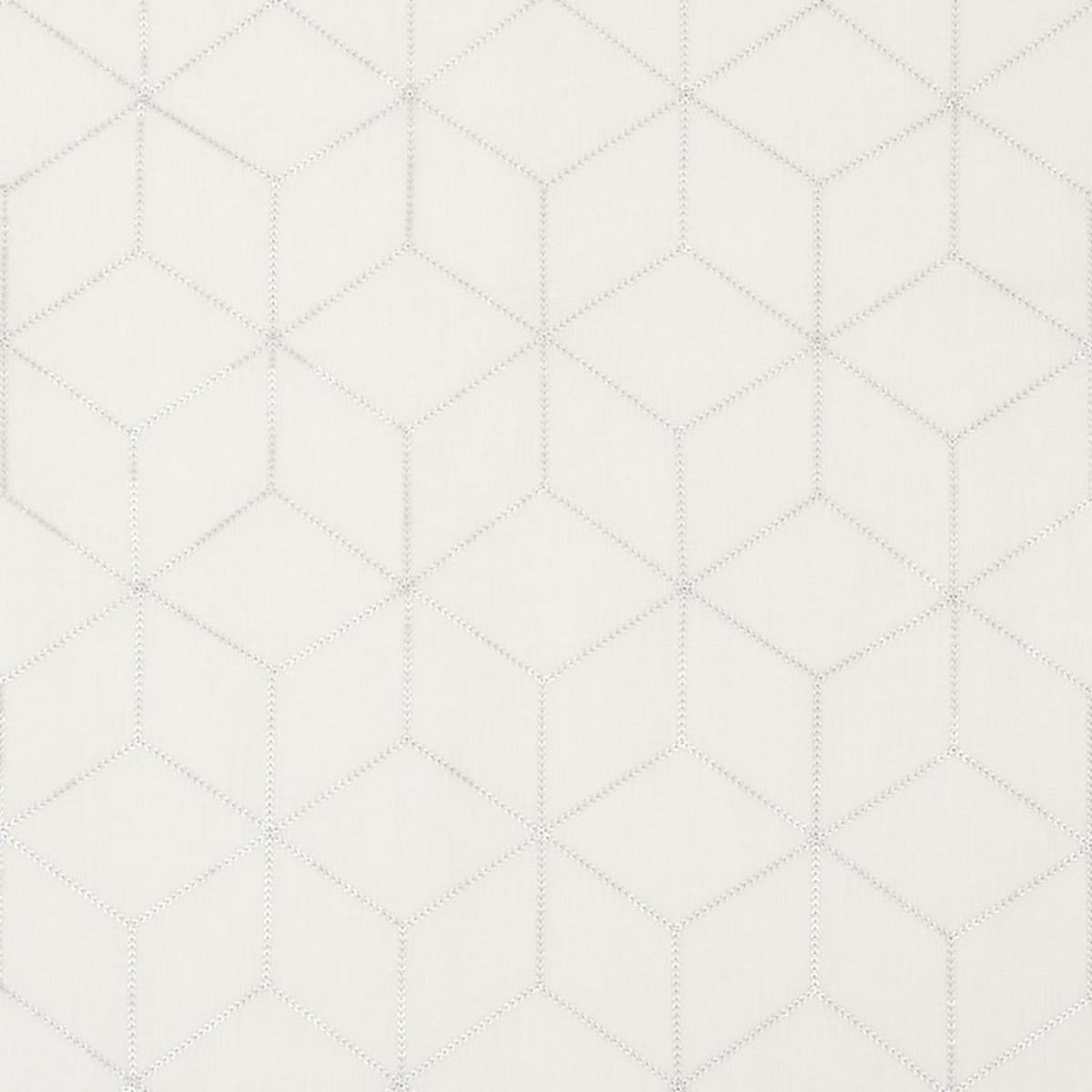 SCHUMACHER ATRIA SHEER SILVER FABRIC | Atlanta Fabrics
