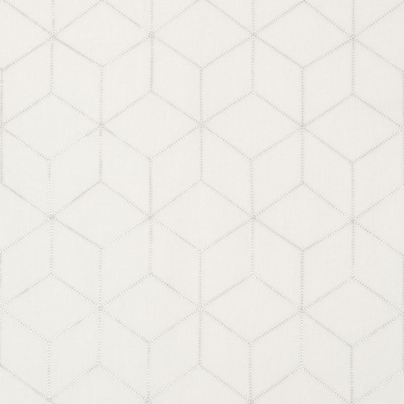 SCHUMACHER ATRIA SHEER SILVER FABRIC | Atlanta Fabrics