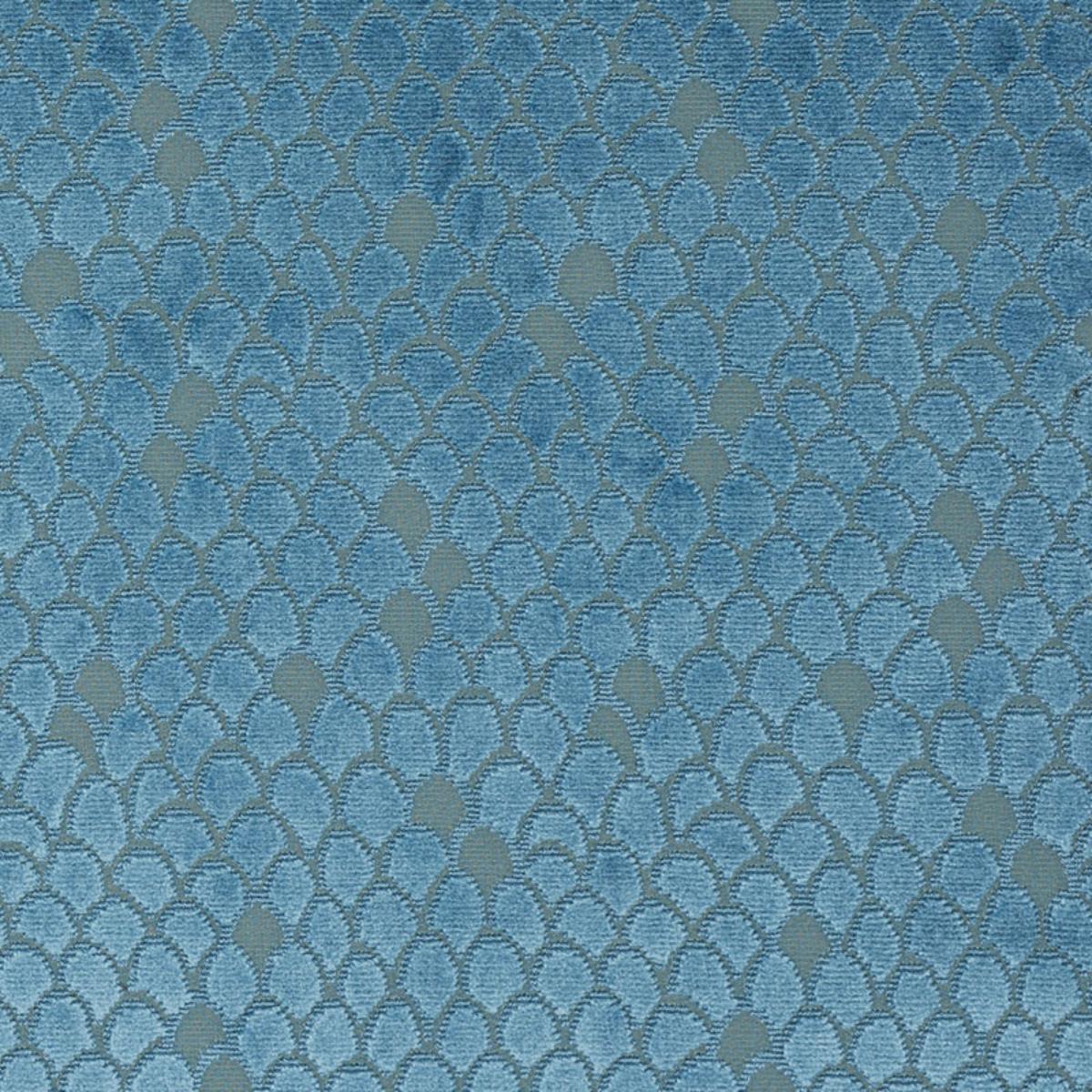 SCHUMACHER ESTHER VELVET PEACOCK FABRIC | Atlanta Fabrics