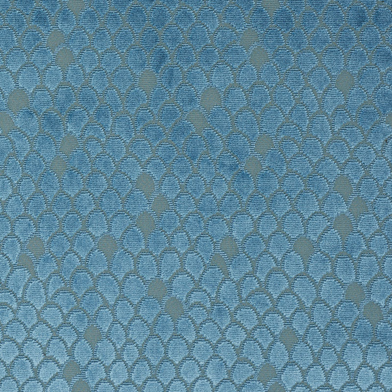 Schumacher ESTHER VELVET PEACOCK Fabric | Atlanta Fabrics