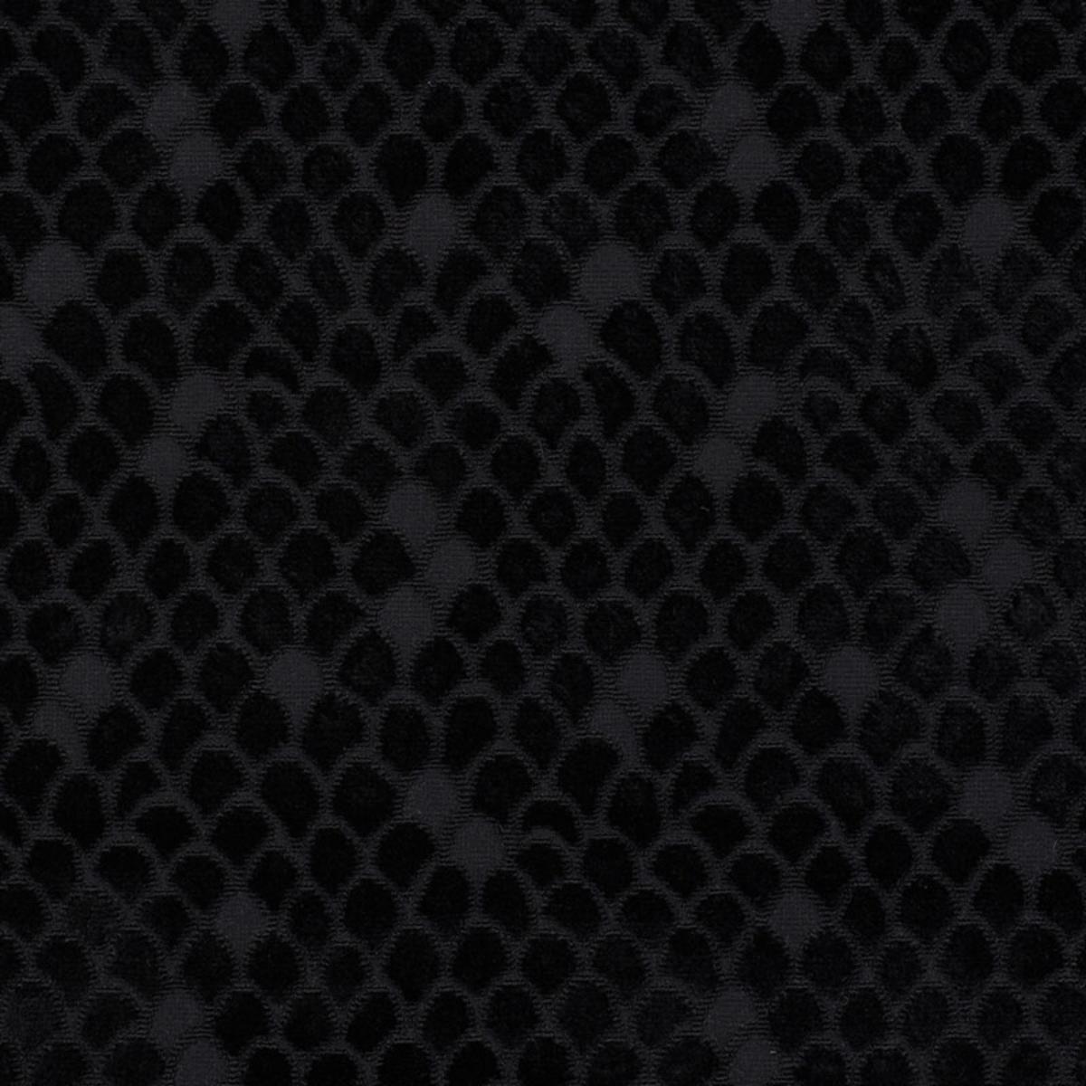 SCHUMACHER ESTHER VELVET ONYX FABRIC | Atlanta Fabrics