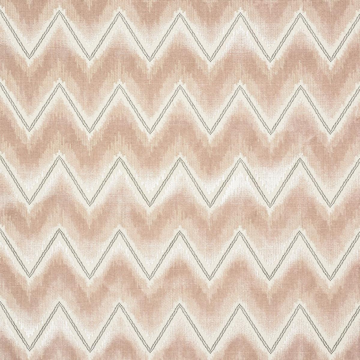 SCHUMACHER CHEVRON VELVET BLUSH FABRIC | Atlanta Fabrics
