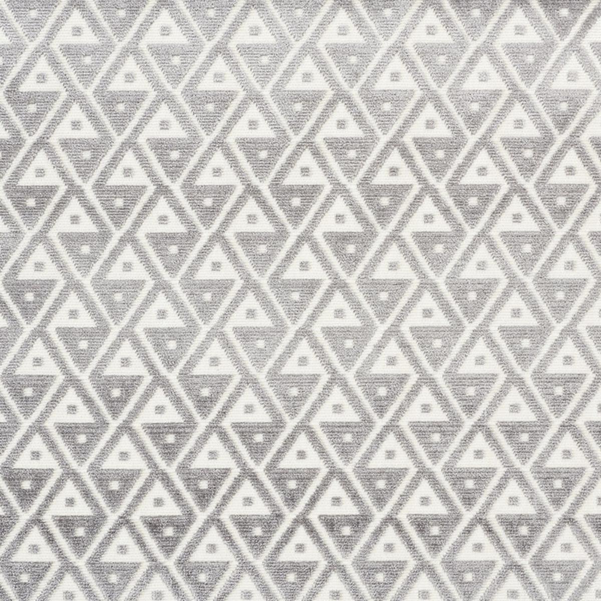 SCHUMACHER HOFFMANN VELVET SILVER FABRIC | Atlanta Fabrics