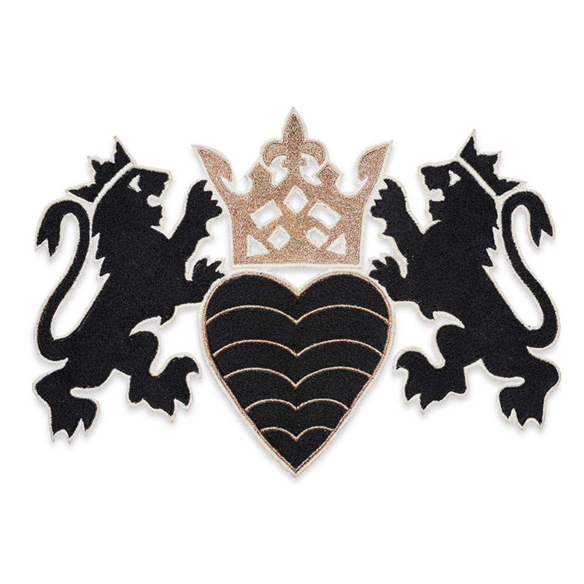 LIONHEART APPLIQUÌä BLACK & GOLD