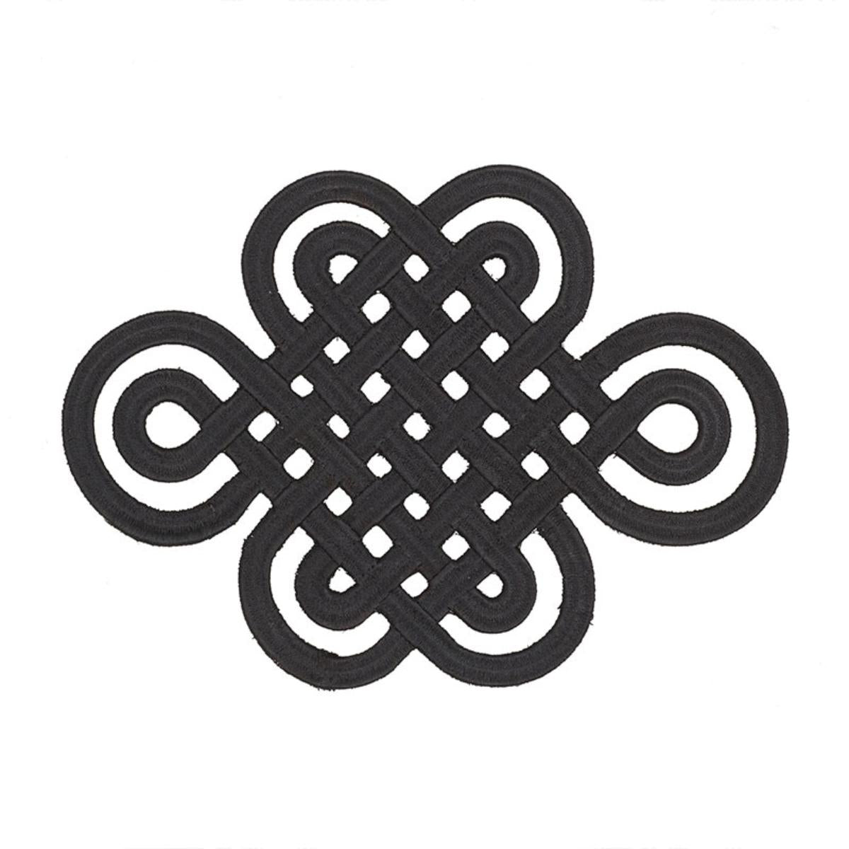 GOOD LUCK KNOT APPLIQUÌä BLACK