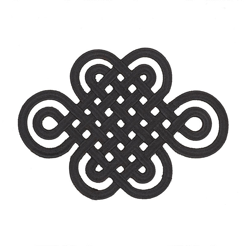 GOOD LUCK KNOT APPLIQUÌä BLACK