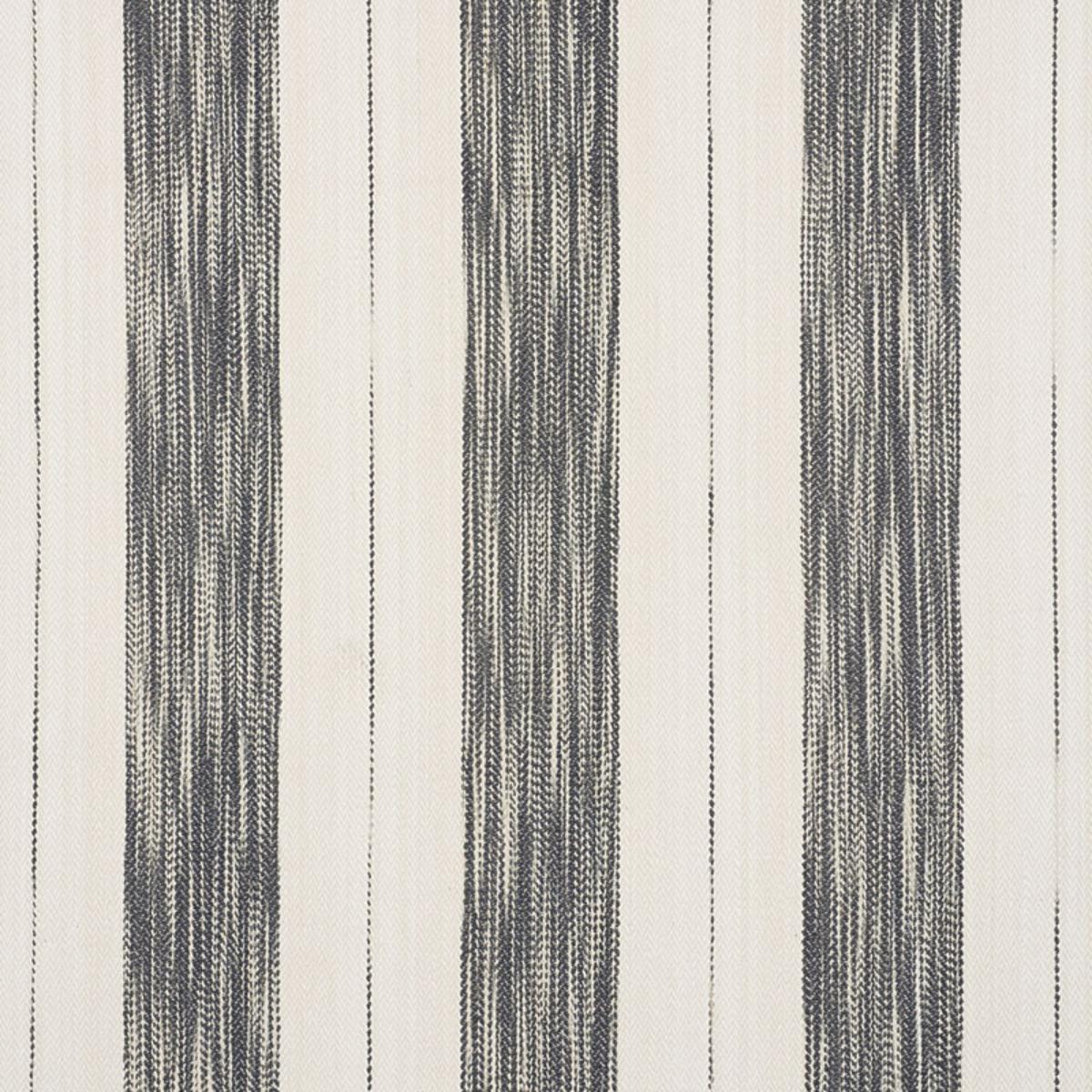 SCHUMACHER ARROYO STRIPE CHARCOAL FABRIC | Atlanta Fabrics
