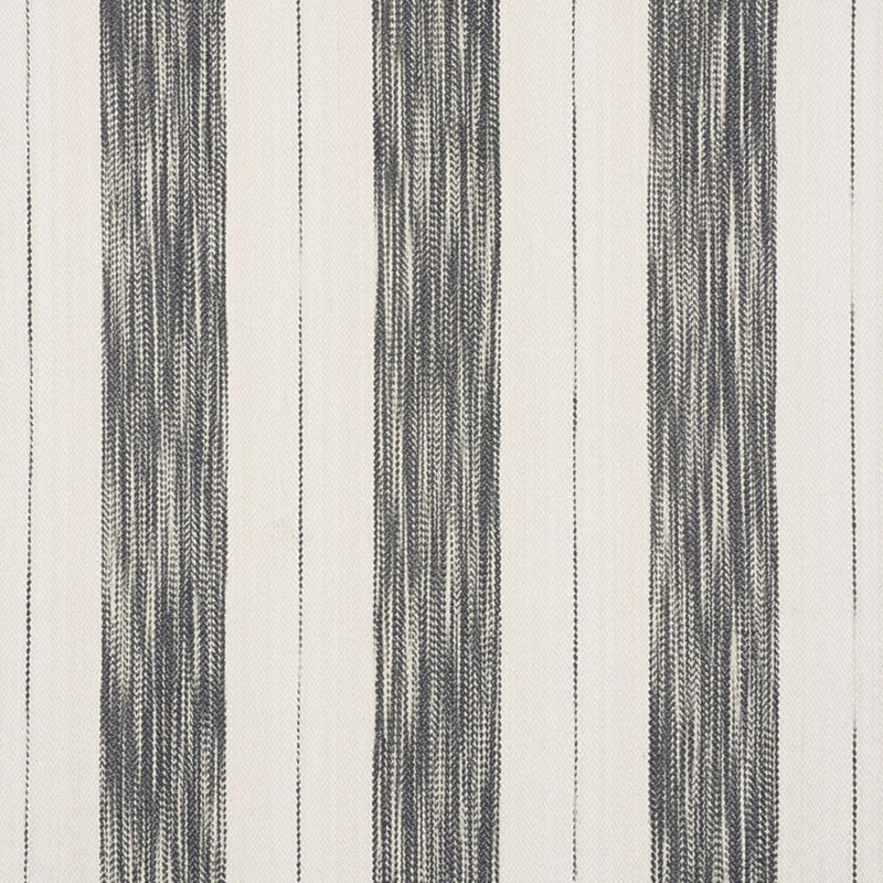 SCHUMACHER ARROYO STRIPE CHARCOAL FABRIC | Atlanta Fabrics