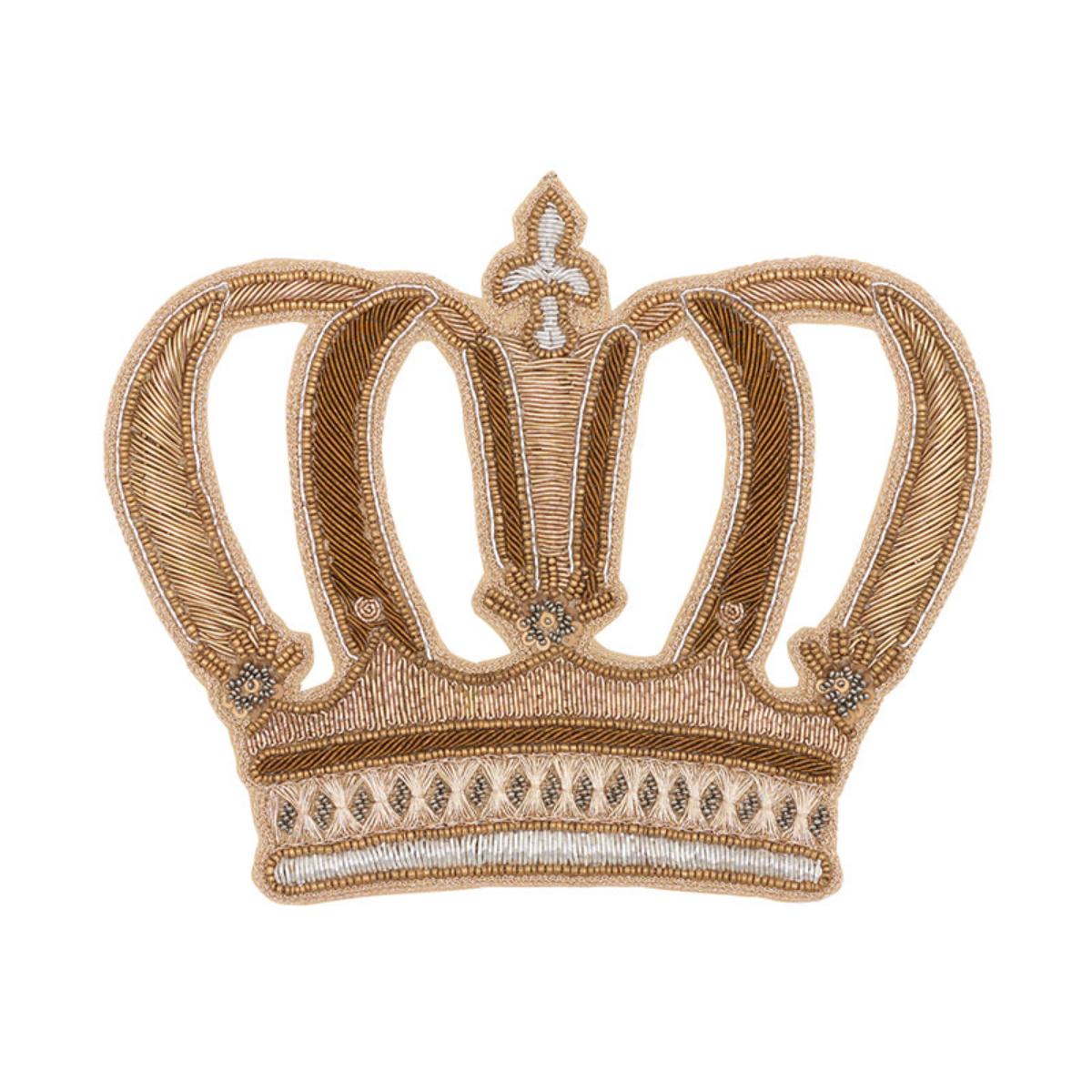 SCHUMACHER CROWN APPLIQUE GOLD TRIM | Atlanta Fabrics