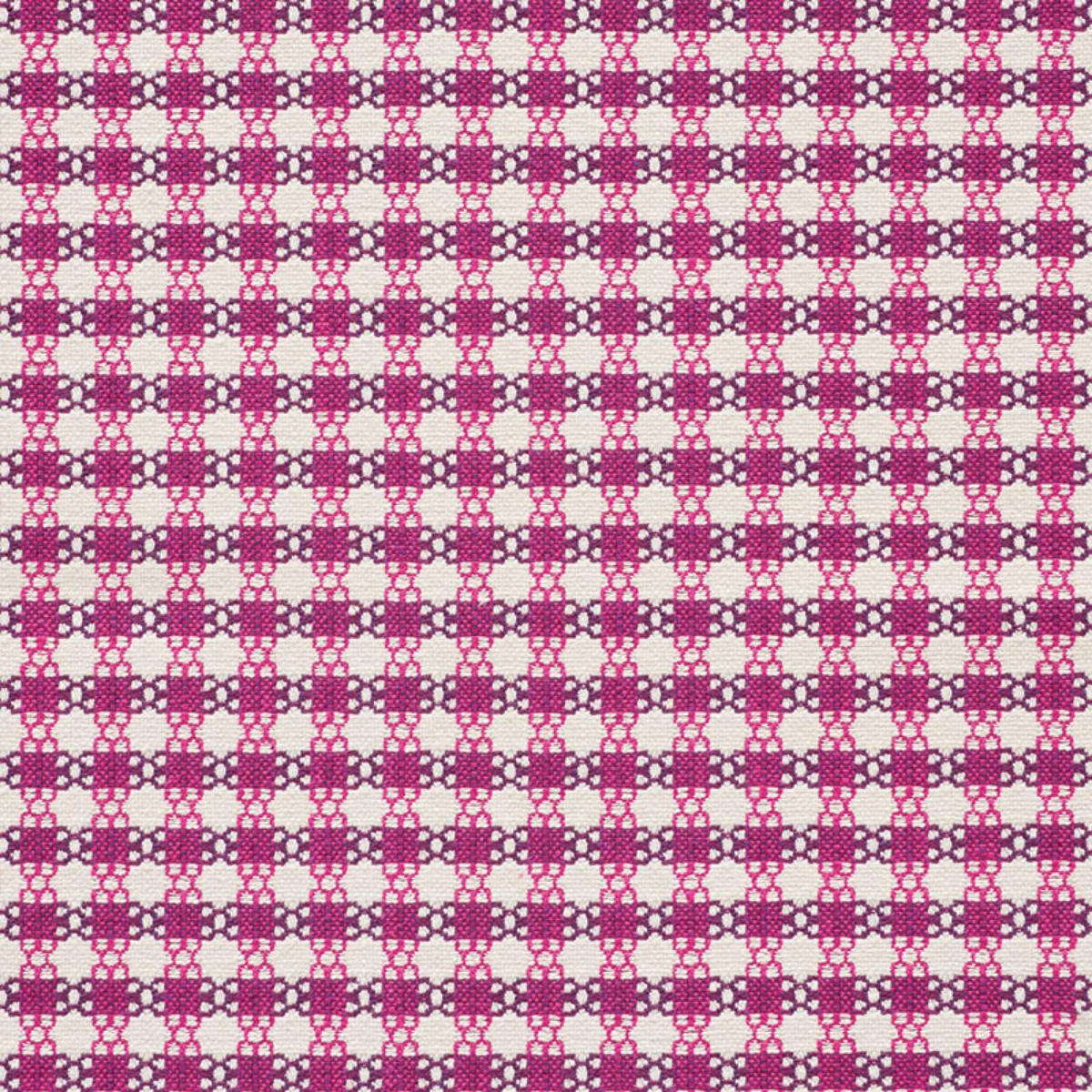 Schumacher CHECKMATE BERRY Fabric | Atlanta Fabrics