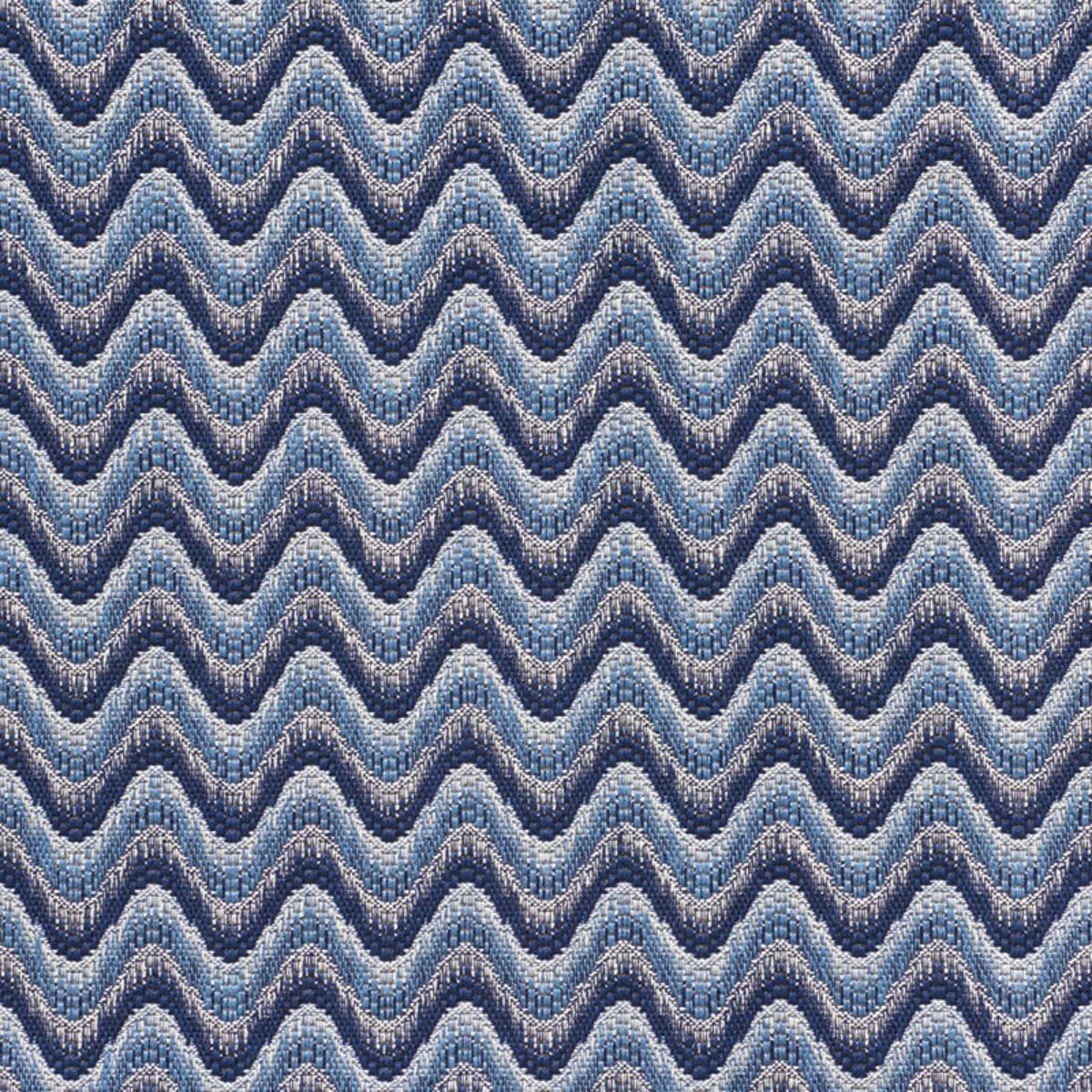 SCHUMACHER BARGELLO WAVE BLUE FABRIC | Atlanta Fabrics