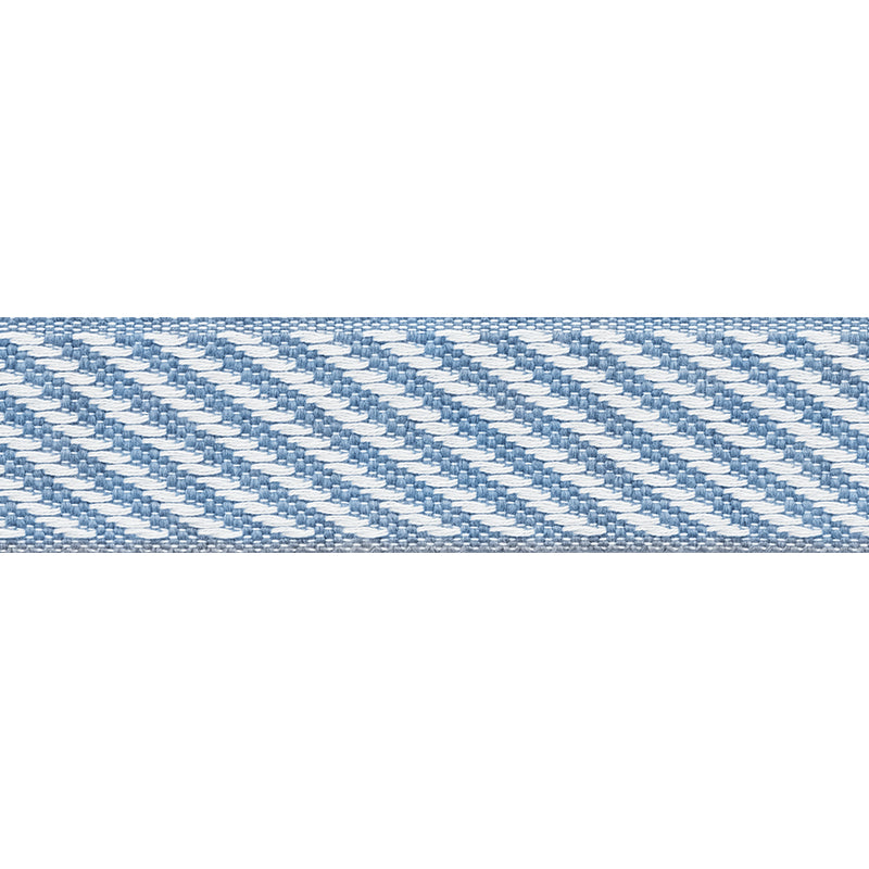Schumacher BOBO TAPE BLUE Trim | Atlanta Fabrics