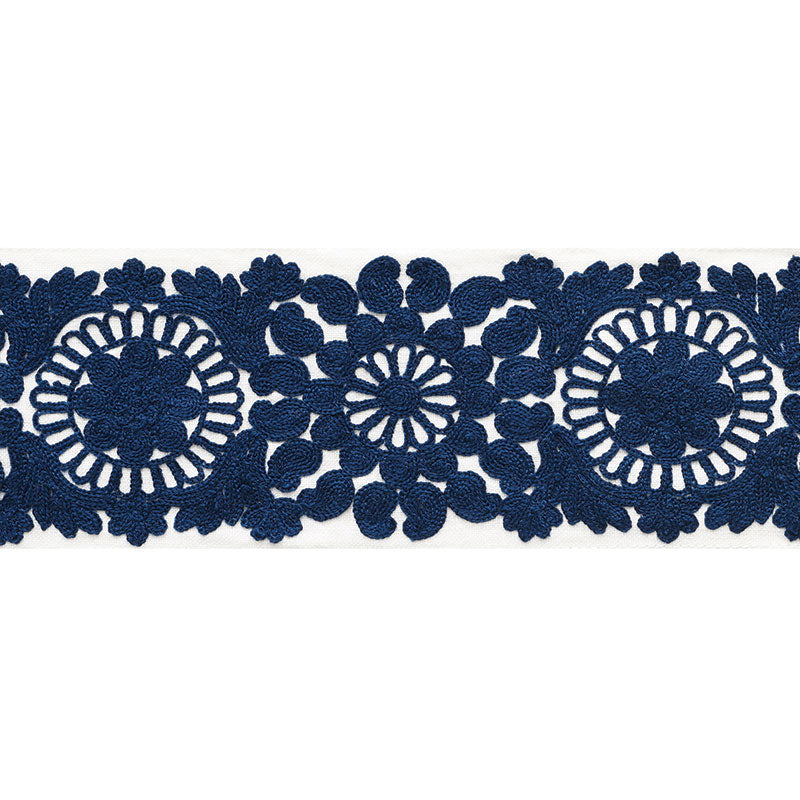 Schumacher JOELLE TAPE BLUE Trim | Atlanta Fabrics