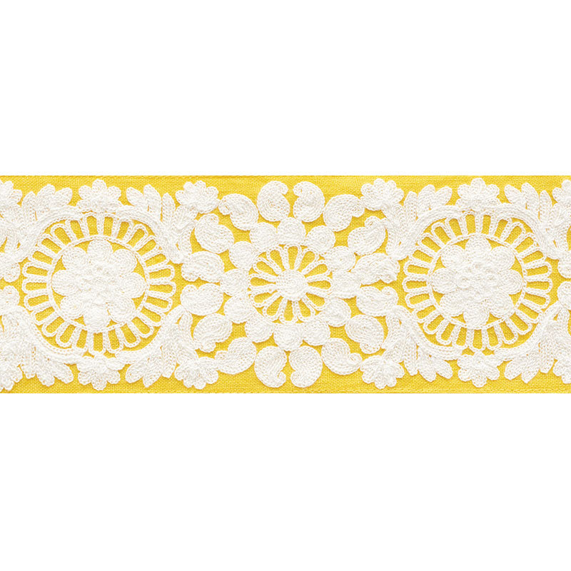 Schumacher JOELLE TAPE YELLOW Trim | Atlanta Fabrics