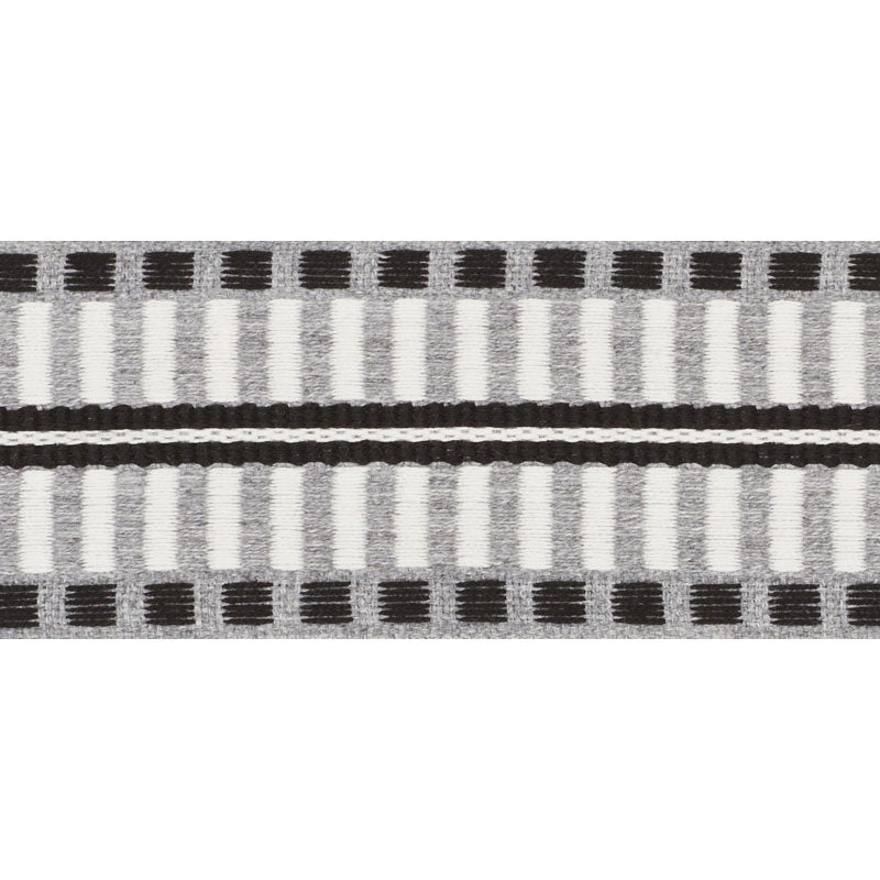 Schumacher JACOBSEN TAPE INDOOR/OUTDOOR GREY Trim | Atlanta Fabrics