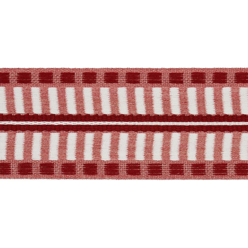 SCHUMACHER JACOBSEN TAPE INDOOR/OUTDOOR ROSE TRIM | Atlanta Fabrics