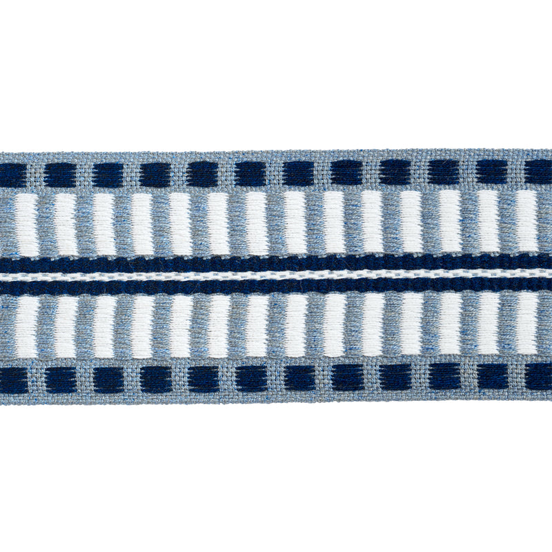Schumacher JACOBSEN TAPE INDOOR/OUTDOOR NAVY Trim | Atlanta Fabrics