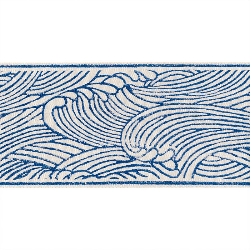 Schumacher UMI TAPE BLUE Trim | Atlanta Fabrics