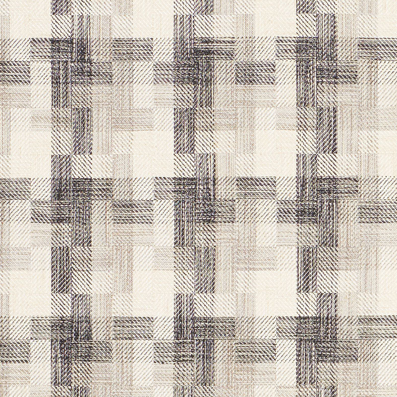 Schumacher BORO PLAID CHARCOAL Fabric | Atlanta Fabrics