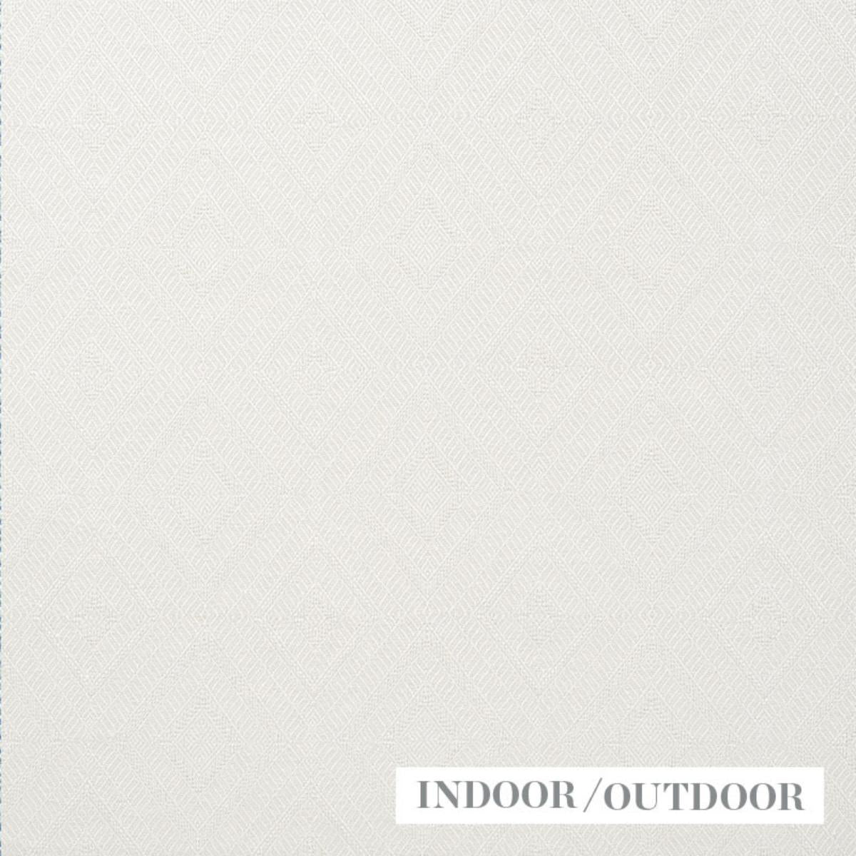 SCHUMACHER GEOMETRIC WEAVE INDOOR/OUTDOOR IVORY FABRIC | Atlanta Fabrics