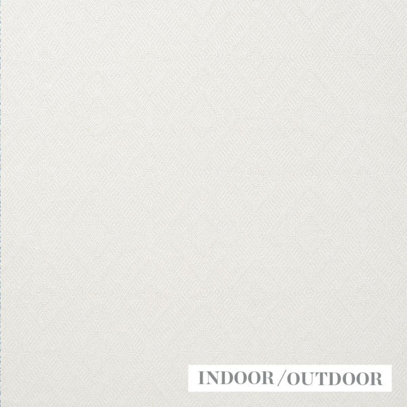 SCHUMACHER GEOMETRIC WEAVE INDOOR/OUTDOOR IVORY FABRIC | Atlanta Fabrics