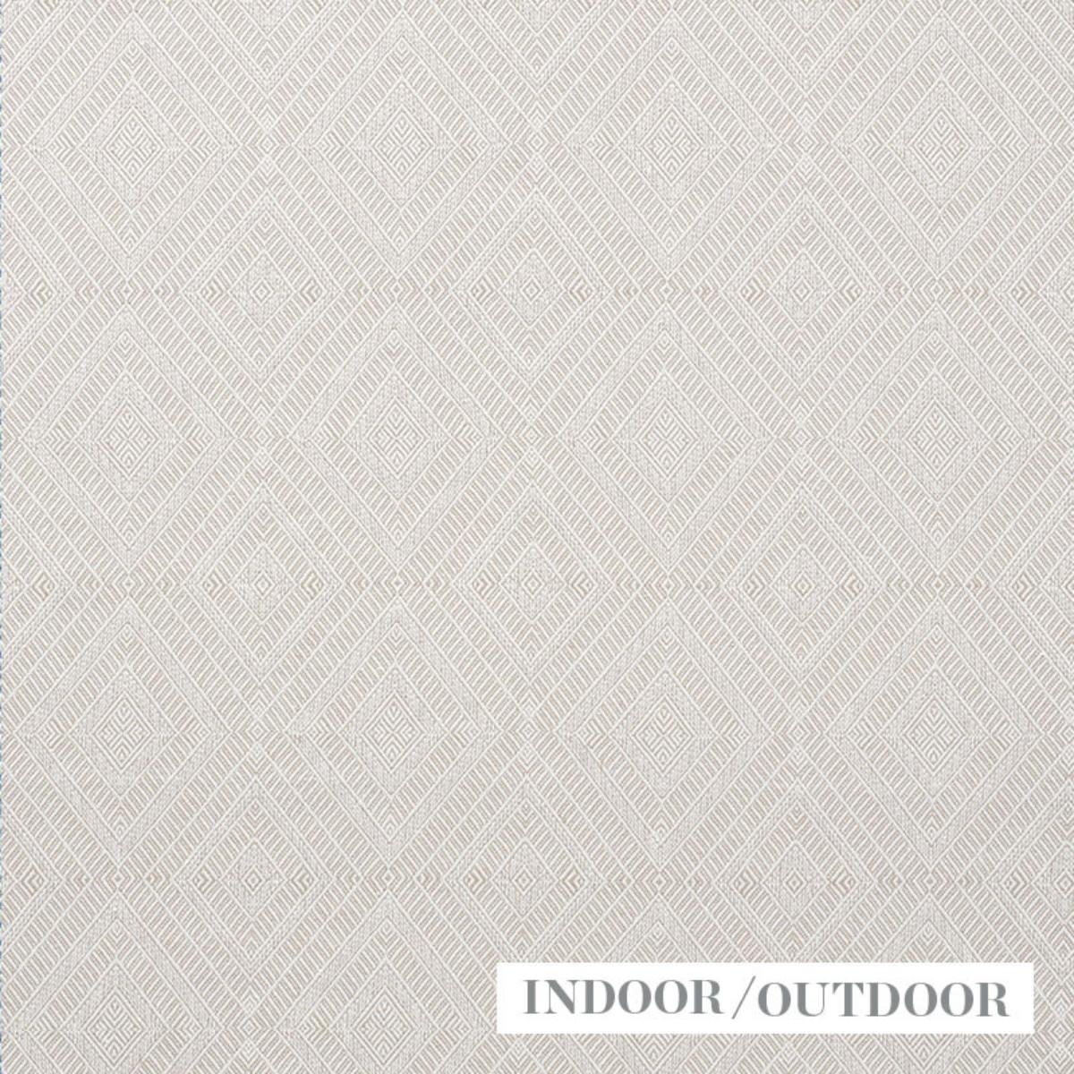 SCHUMACHER GEOMETRIC WEAVE INDOOR/OUTDOOR NATURAL FABRIC | Atlanta Fabrics