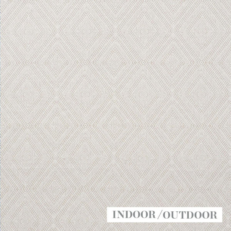 SCHUMACHER GEOMETRIC WEAVE INDOOR/OUTDOOR NATURAL FABRIC | Atlanta Fabrics